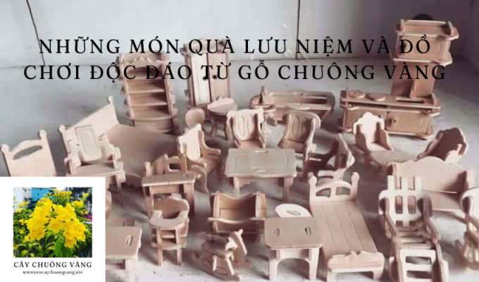 Những món quà lưu niệm và đồ chơi độc đáo từ gỗ chuông vàng